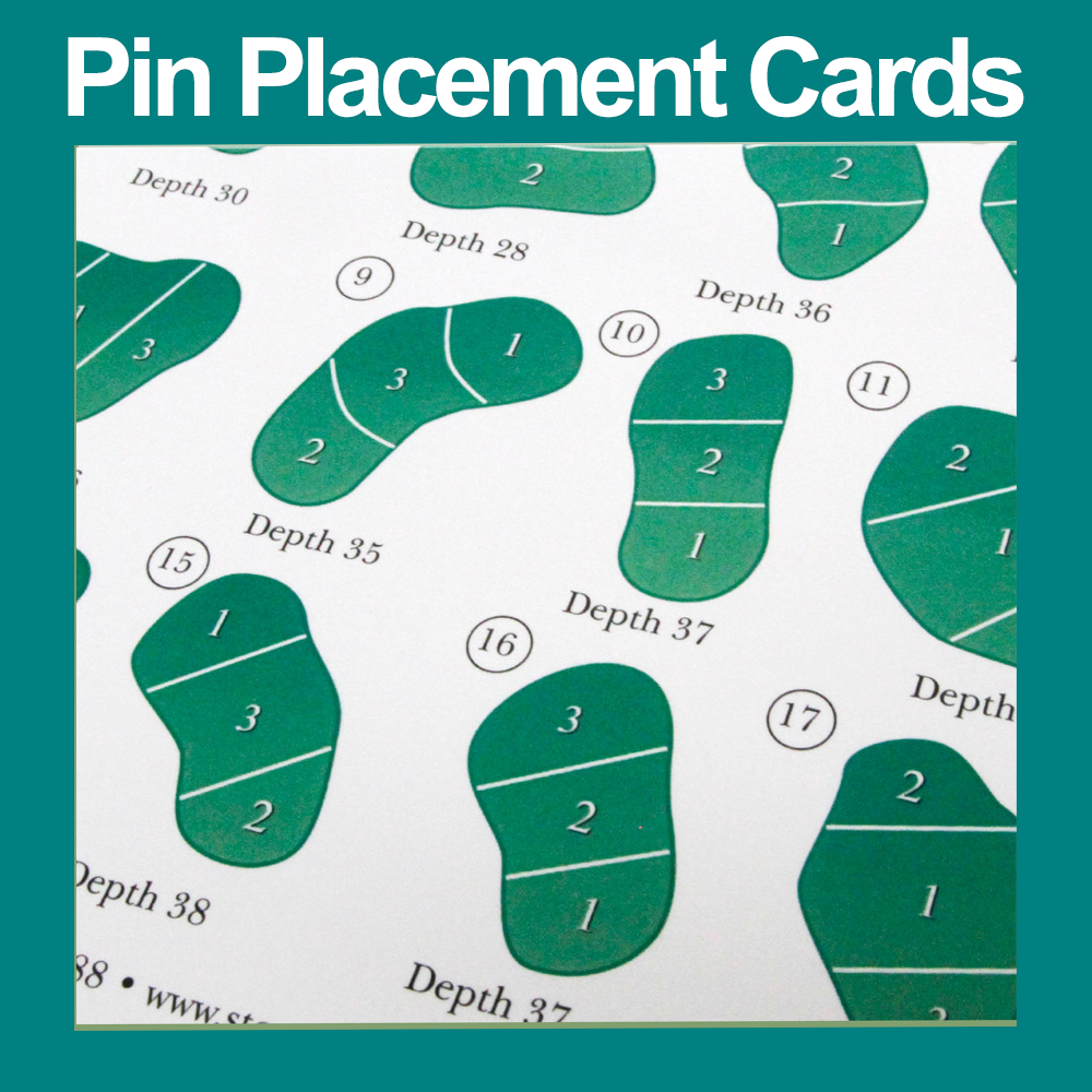pin placement cards