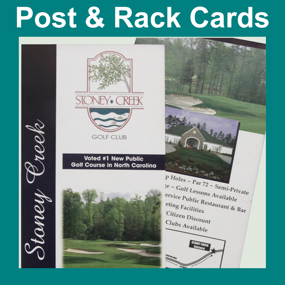 Golf Post and Rack Cards