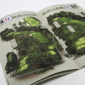 Golf yardage book printing